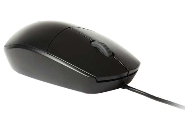 Rapoo N100 Wired Mouse, Black 3-Button USB Wired Computer Mouse for Mac PC