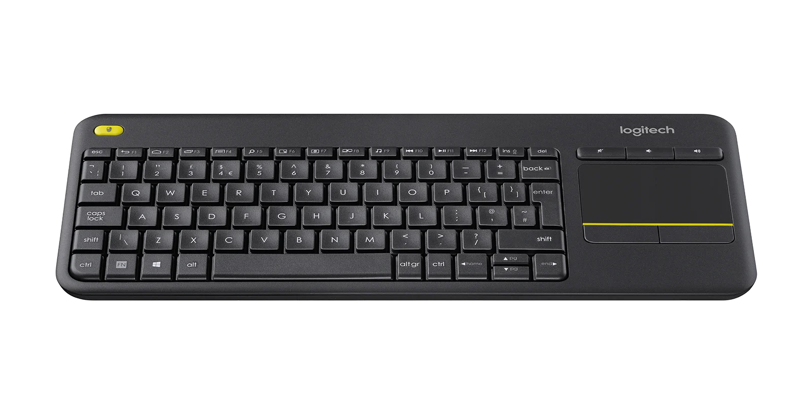 Logitech K400 Plus Wireless Touch Keyboard - Dark