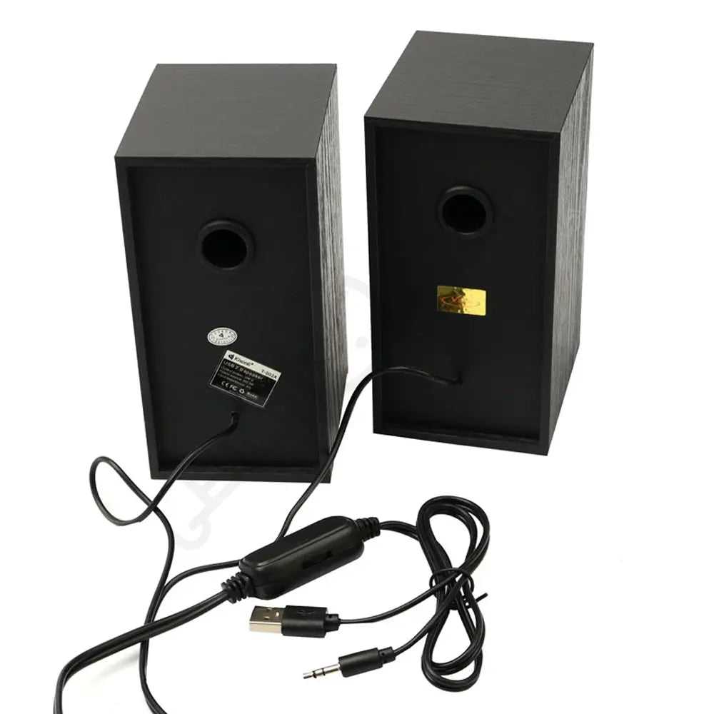 KISONLI T-002A Laptop Wired Speaker - 2.0 Channel, 3W*2 Output Power, Portable Design