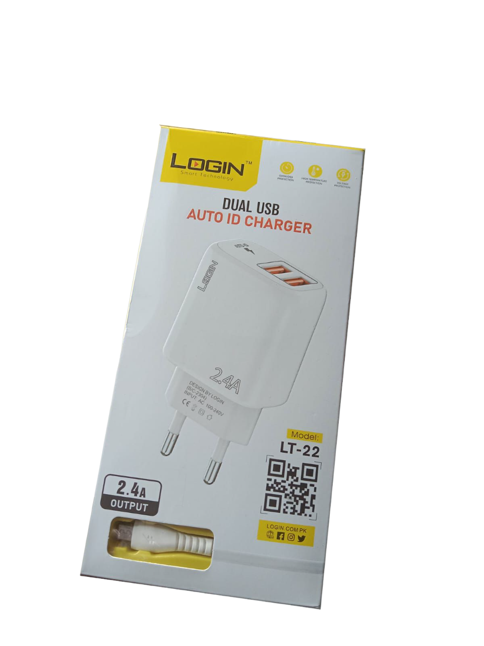 Login LT-22 Type C 2.4 A Smart Charger