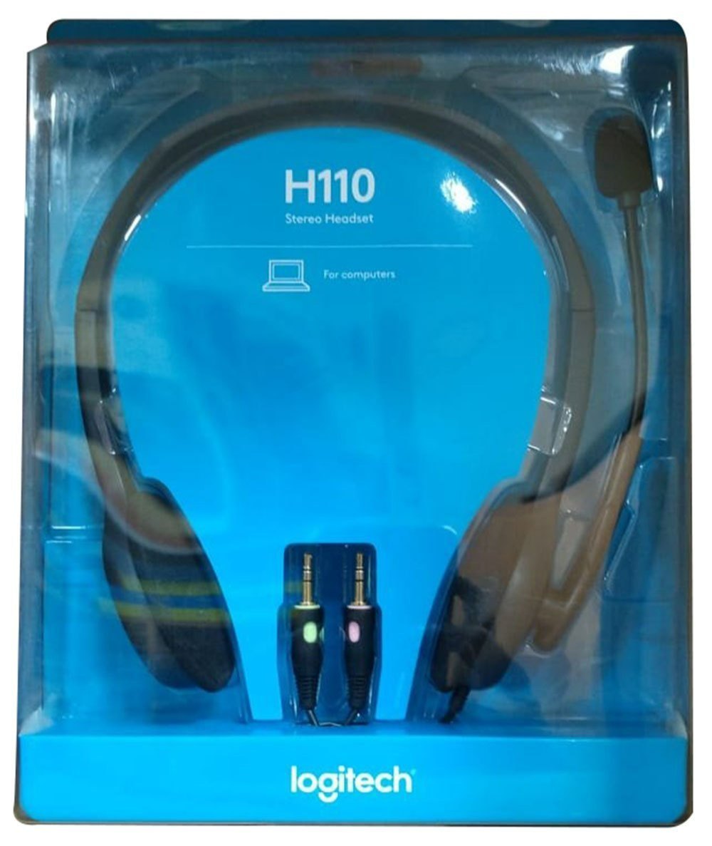 Logitech H110 Stereo Headset: Affordable and Reliable Headset with Separate 3.5mm Audio Ports
