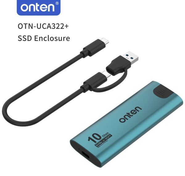 Onten NVME M.2 SSD Hard Drive Enclosure OTN-UCA322