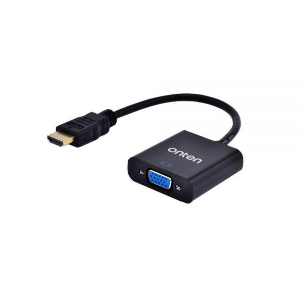 Onten HDMI to VGA Adapter With 3.5mm Audio Jack - OTN5169