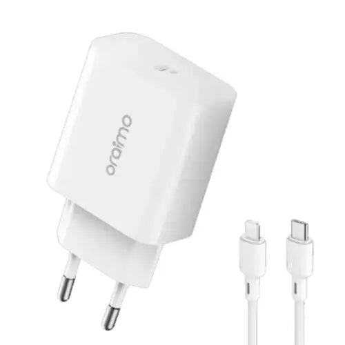 Oraimo PowerCube 20W Fast Charger With Type-C To Lightning Cable (OCW-E106S+CL55)