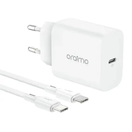 Oraimo PowerCube 20W Fast Charger With Type-C To Type-C Cable (OCW-E106S+CC54)