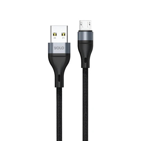 YOLO Y-071 USB to Micro Cable 3.8mm OD Diameter, Length: 1 Meter , High Speed Data Transmission Universal Compatibility Double Layered Weave jacket